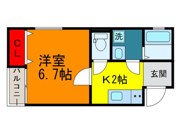 ヴィラソラーレ長瀬の物件間取画像